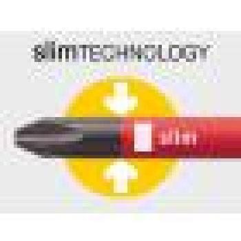 Kreuzschlitzschraubendreher "slimFix", Gr. 2