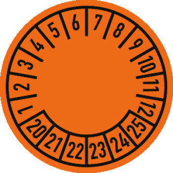 Prüfplakette "Allround" 3,0 cm Ø ab 2020